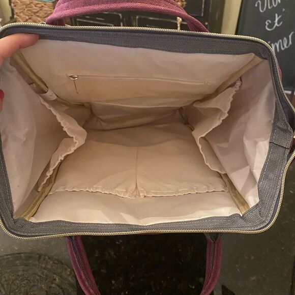 LeQueen Mauve Diaper Mommy Backpack - Picture 7 of 15